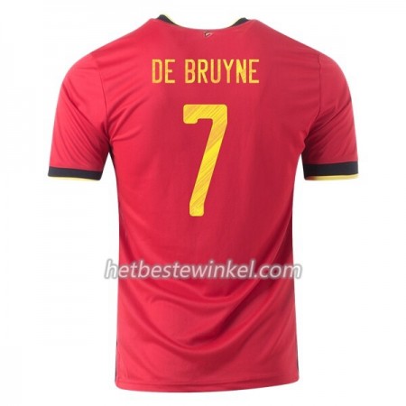 België Kevin De Bruyne 7 Voetbalshirts Thuis EK 2020